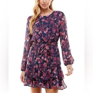 Macy’s Ruffles Belted Dress